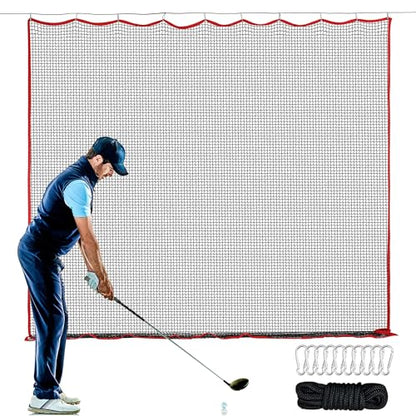 Golf Netting, 10ft, 15ft, 20ft Sports Netting - Heavy Duty High Impact Multi-Sport Practice Net for Golf, Baseball, Soccer, Hockey, Lacrosse, Backyard Driving & Training Barrier - style: 15ft x10ft