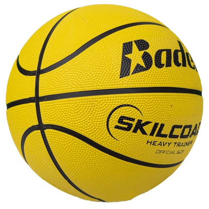 Baden Heavy Trainer Rubber Basketball - color: Yellow, size: 29.5"