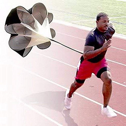 Running Speed Chute Resistance Parachute 56 inch Powerchute Umbrella Training Sprint Power Soccer Trainer for Runner, Football, Soccer Drilling