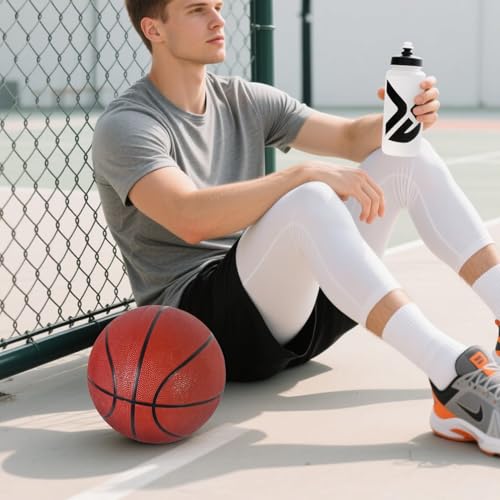 Aoneky Indoor/Outdoor Rubber Basketball with Pump - Size 1/2/3/5/6/7 Basketballs