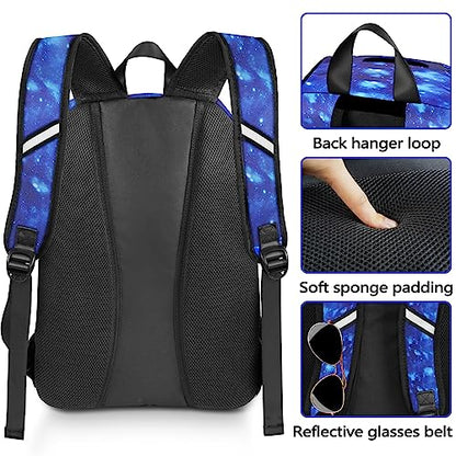 MATEIN Basketball Bag, Sturdy Soccer Bag with Ball Holder & Shoe Compartment, Large Basketball Backpack for Training Equipment, Water Resistant Sports Ball Backpack Fits Volleyball Football, Colorful - color: Galaxy Blue