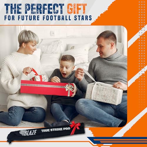 True Strike Pro Football Kicking Tee - Ultimate Football Tee Compatible with All Ball Sizes, Bonus Goal Kicking Tracker, Field Goal Football Holder