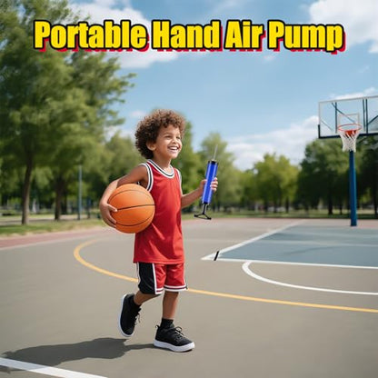 10 Sets Ball Pumps for Sports Balls, Portable Hand Pump with 4 Needles 1 Nozzle 1 Extension Hose, Air Balls Pumps Bulk, Hand Pumps Inflation Kit for Basketball Soccer Volleyball