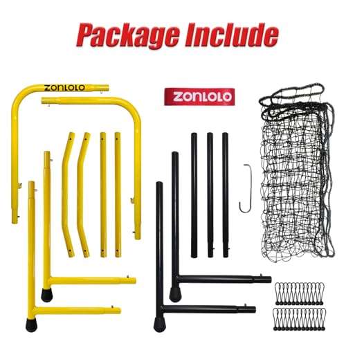 Zonlolo Baseball Pitchback Net, Rebounder Net, Pitching Return Trainer,Three Angles Without Adjusting, Perfect for Solo Playing Catch