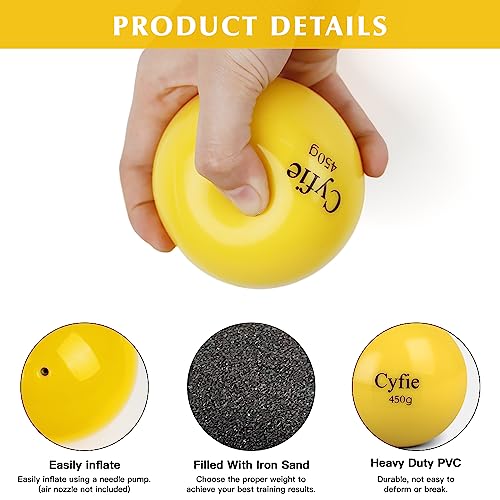 Cyfie Heavy Weighted Baseball/Softball for Hitting, Heavy Balls for Hitting, Batting Training, Pitching Practice and Throwing(6 Pack)