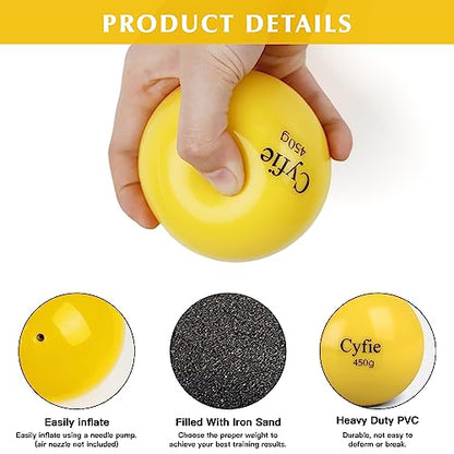 Cyfie Heavy Weighted Baseball/Softball for Hitting, Heavy Balls for Hitting, Batting Training, Pitching Practice and Throwing(6 Pack)