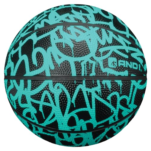 AND1 Mini Basketball Pack Set for Kids (Deflated w/Pump Included): - 7-Inch Premium Youth Size Basketballs, Easy to Grip - color: Graffiti, size: 3