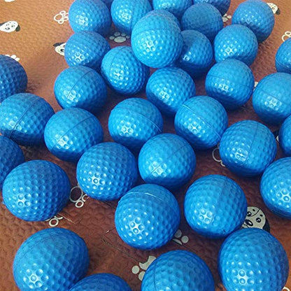 Dsmile 36 Pack Foam Golf Practice Balls Light Soft Elastic Training Multifunction Sport Balls - color: Blue*36