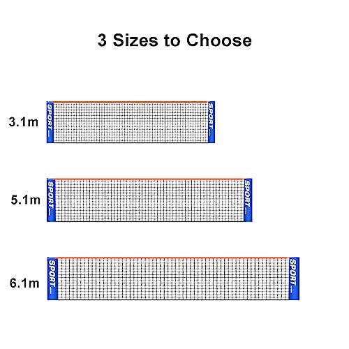 Badminton Pickleball Net, Polyester Badminton Net Replacement, Kids Adult Volleyball Training Net for Tennis, Volleyball, Only Tennis Net,No Include Pole