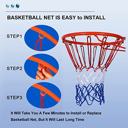 Basketball Net Outdoor - Upgrade Heavy Duty Basketball Net Replacement – All-Weather Basketball Hoop Net, Suitable for All Outdoor or Indoor 12 Loops Basketball Hoops.