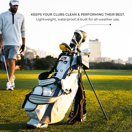 Scrubi Golf Club Cleaner for Your Golf Bag - Compact & Efficient Cleaning Tool for Golf Clubs – Easy to Use & Waterproof Design – Includes Strong Nylon Brush – Perfect for Irons