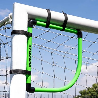 QuickPlay Goal Corner Target Frames Set of 2 - Soccer Goal Target Corners for Shooting Accuracy Training - Corner Targets for Soccer Goals with Quick Attach Straps, Carry Bag and Ground Stakes