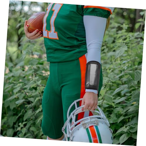 Toyvian Football Tactical Wristband Rugby Quarterback Armband Medium Size Protective Sports Gear for Football Play and Training