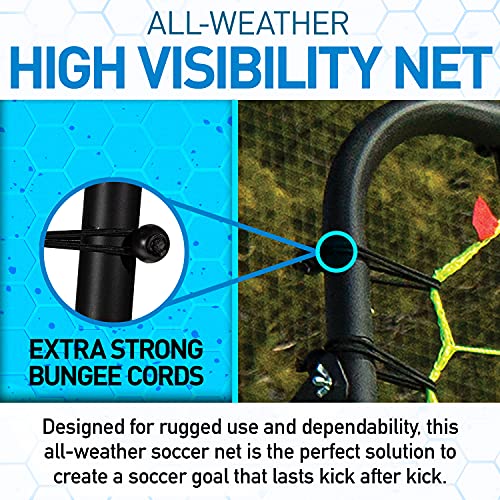 Franklin Sports Soccer Rebounder - Tournament Steel Rebounding Net - Perfect for Backyard Practice and Training - 12' x 6' & 6' x 4' - style: 6' x 4' - Black