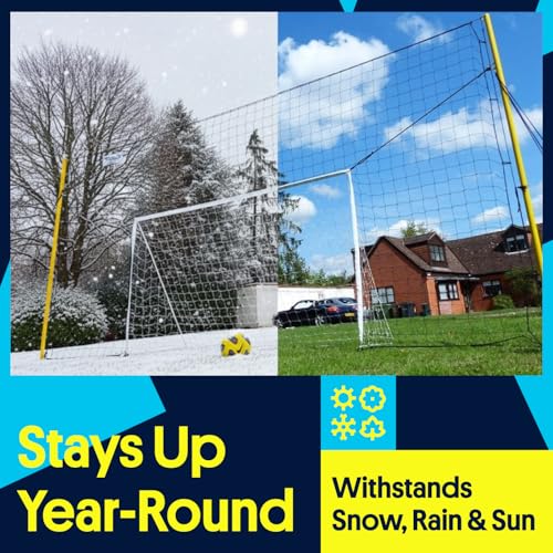 Open Goaaal 3-in-1 Soccer Training Rebounder - Soccer Goal for Volley, Passing, Training - Outdoor Sports, Backyard Games - size: Junior with Targets