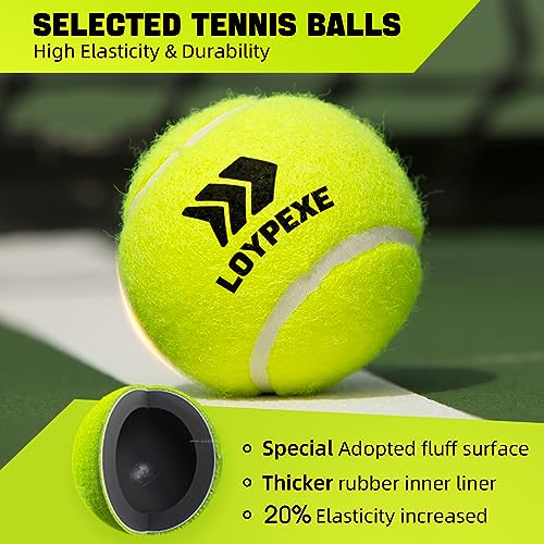 Tennis Practice Rebounder Tennis Trainer Set with String Solo Tennis Trainer Practice Equipment 3 Replacement Rebound Balls Portable Tennis Practice Equipment for Adults Kids
