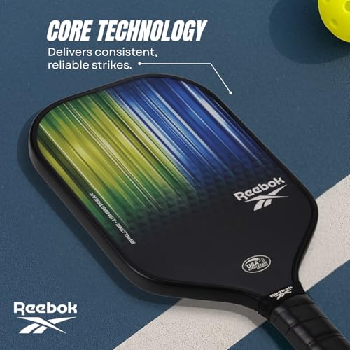 Reebok Pickleball Paddle – Lightweight & Durable Design for All Skill Levels – Engineered for Power, Control & Precision - size: Green
