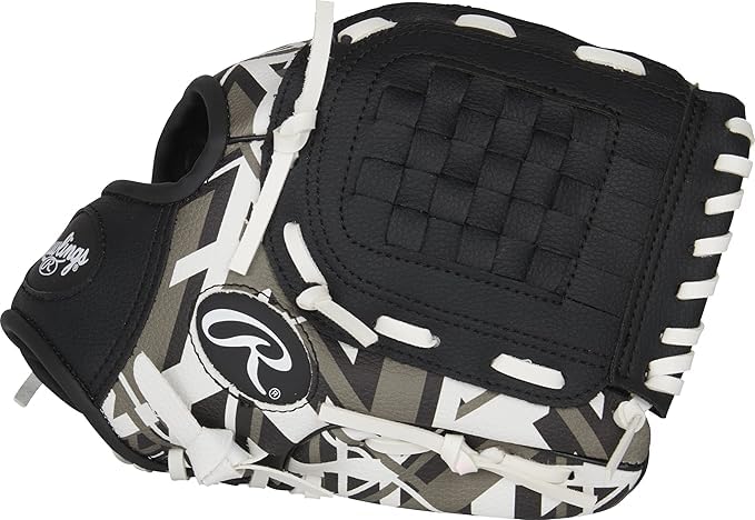 Rawlings | Remix T-Ball & Youth Baseball/Softball Glove | Sizes 9" - 10.5" - color: Black, size: 9" | Ages 3-6
