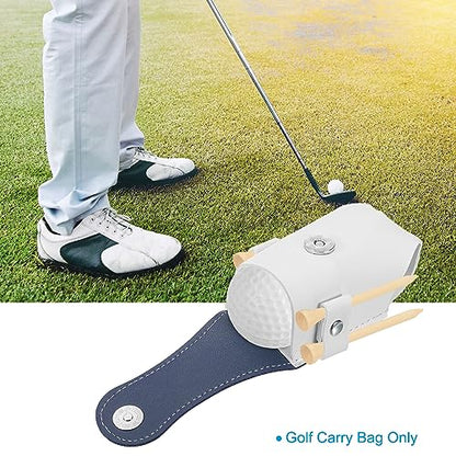 PATIKIL Golf Ball Waist Bag, Golf Ball Carry Pouch with Tee Holder, Buckle, Clip for Women Men Belt Golf Storage - color: Blue