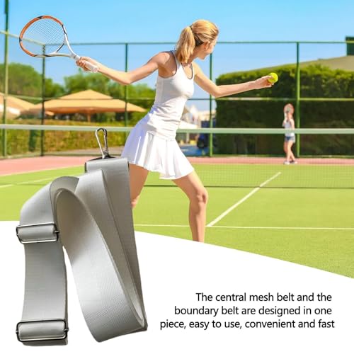 Tennis Center Strap – Adjustable Net Height, Heavy-Duty Weatherproof Court Accessory, Portable Professional Equipment | Quick Installation, Multi-Purpose Sports Gear for Driveway Practice, Training