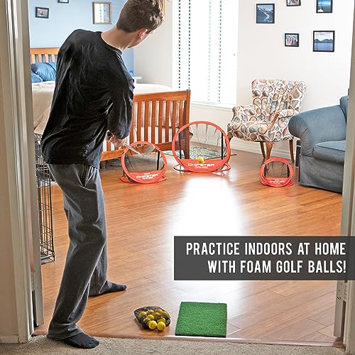 GoSports Chipster Pop-Up Golf Chipping Practice Net - Training Aid for Precision and Distance - Outdoor and Indoor Practice - Golf Gift - style: Chipster Range