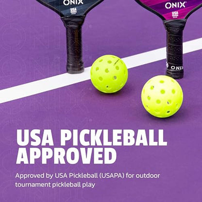 Onix Fuse G2 Outdoor Pickleball Balls USA Pickleball Approved - color: Neon Green, size: 100 Pack