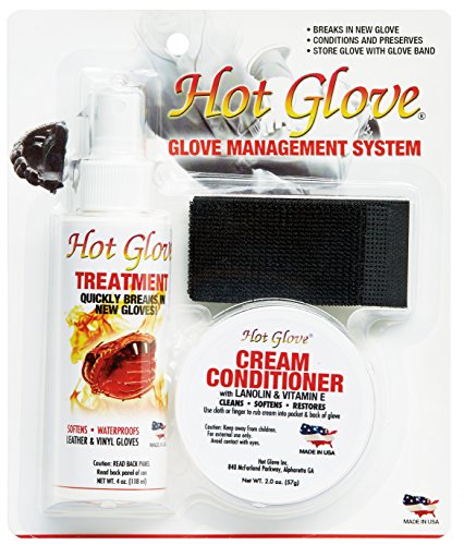 Hot Glove Break-in Kit Glove Care Management System - Break in Kit for Baseball and Softball Gloves