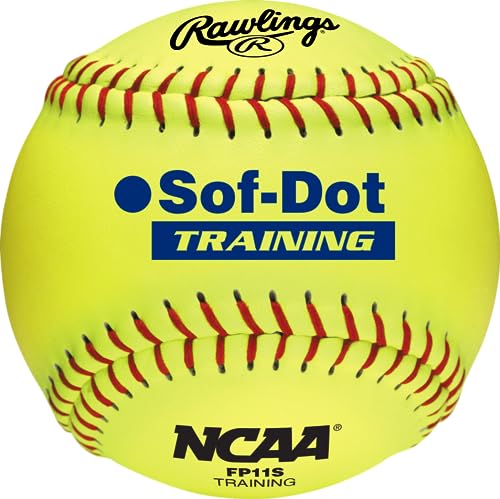 Rawlings | NCAA Soft Poly-Core Fastpitch Training Softballs | 12 Count