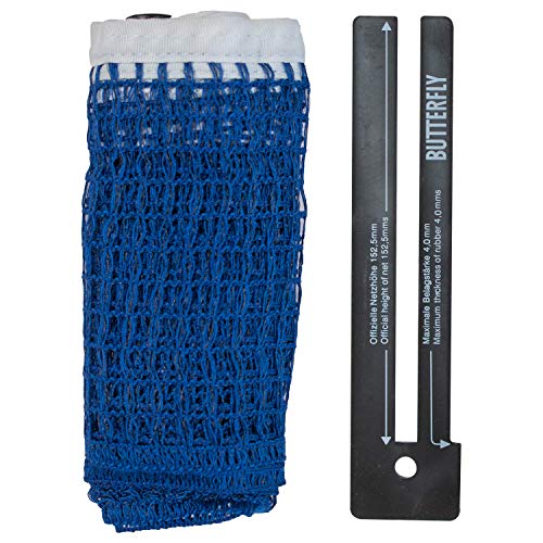 Butterfly AJ Table Tennis Net Set – The AJ Net Set Fits Table Tennis Tables up to 1.75 inches Thick – Length of the Net Set is 72 inches – Adjustable Height and Tension