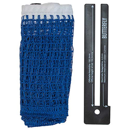 Butterfly AJ Table Tennis Net Set – The AJ Net Set Fits Table Tennis Tables up to 1.75 inches Thick – Length of the Net Set is 72 inches – Adjustable Height and Tension