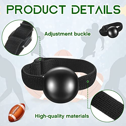 Deekin 4 Pieces Football Catching Trainer Assistant Football Accessories Receiving Training Aid Practice Training Equipment Catching Hand Strap for Youth Boys Kids Beginner Fingertip