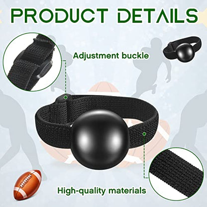 Deekin 4 Pieces Football Catching Trainer Assistant Football Accessories Receiving Training Aid Practice Training Equipment Catching Hand Strap for Youth Boys Kids Beginner Fingertip