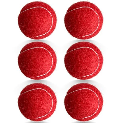 6 Pack Practice Tennis Balls - Long Lasting for Tennis Beginners, Tennis Training Balls, Dog Fetch Toys