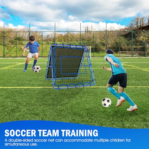 Volleyball Baseball Rebounder Net, Softball Rebounder Pitchback Net Quick Adjustments, Quick Adjustments Lacrosse Bounce Back Practice Equipment, Ideal for Outdoor Indoor and Backyard Training