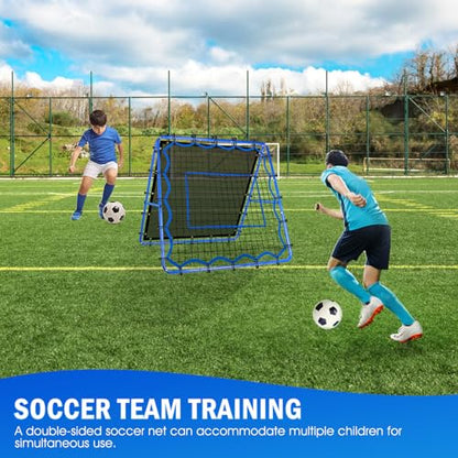 Volleyball Baseball Rebounder Net, Softball Rebounder Pitchback Net Quick Adjustments, Quick Adjustments Lacrosse Bounce Back Practice Equipment, Ideal for Outdoor Indoor and Backyard Training