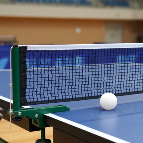 2Pcs Table Tennis Net Nylon Pingpong Net for Indoor Outdoor School Gym Black Tables Nets Replacement String Tension Table Tennis Nets Easy to Use and Portable (70.87" x 5.91")