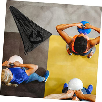 Toddmomy Mesh Bag Portable Sports Duffle Bag Draw Sports Bag Basket Carrying Ball Net Bag Football Bags Gym