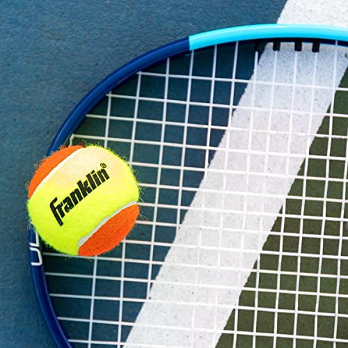 Franklin Sports Starter Tennis Balls - Pressureless, Low Bounce for Beginners - Great for Training + Practice - 3 Pack - All Court Surface