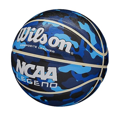 WILSON NCAA Legend Basketballs - Size 5, Size 6 and Size 7 - color: Blue Camo, size: Size 5 - 27.5"
