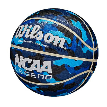 WILSON NCAA Legend Basketballs - Size 5, Size 6 and Size 7 - color: Blue Camo, size: Size 5 - 27.5"