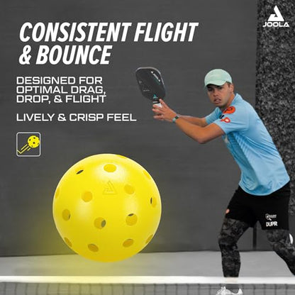 JOOLA Heleus Pickleballs - Competition Outdoor Pickleball Balls - USAPA Approved Balls for Tournaments - Durable Pickleballs for Indoor Play & Outdoor Courts - size: 25 pack