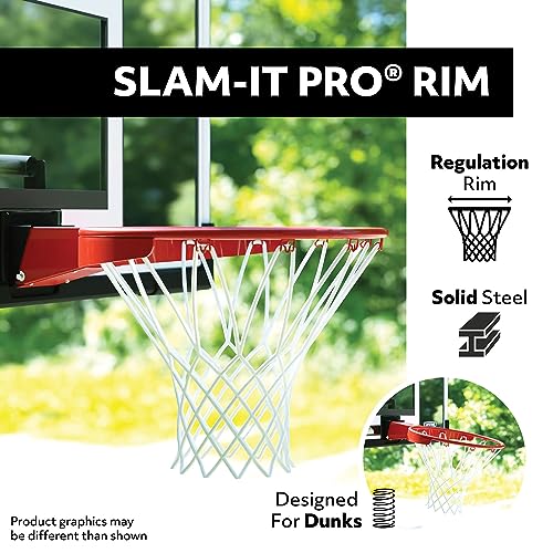 Lifetime 71526 Backboard and Rim Competition Combo Black/Orng, 54-Inch
