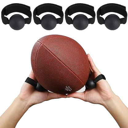 TOBWOLF 4PCS American Football Catching Trainer Band, Rugby Football Catching Receiver Trainers, Football Receiving Training, Volleyball Catching Training Hand Strap Beginner Practice Fingertip