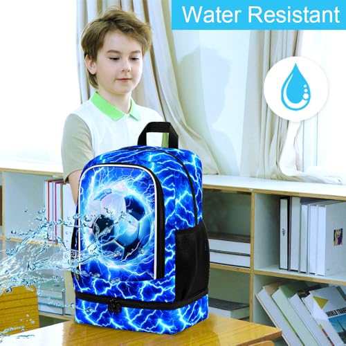 KLFVB 3PCS Cat Uni Dinosaur Backpack for Girls and Boys, 16" Kids Bookbag and Lunch Box, Preschool Backpacks for Elementary