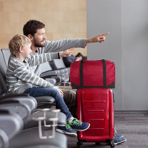 24 Pack Bulk Duffle Bags Wholesale by the Case for Homeless, Sports Teams, and Duffle Bags for Foster Kids (All Red Pack) - color: All Red Pack