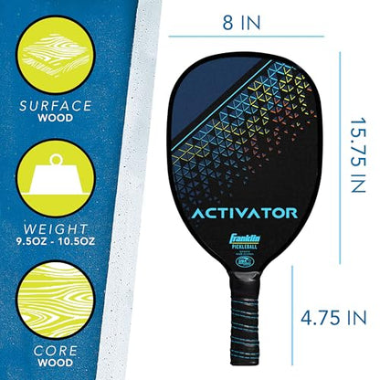 Franklin Sports Pickleball Paddle and Ball Set - Wooden Pickleball Rackets + Balls - Activator - USAPA Approved | Ball Set, Pickleball Rackets, Approved, USAPA, USA Pickleball, Pickleballs - style: 2 Player Set- Multi