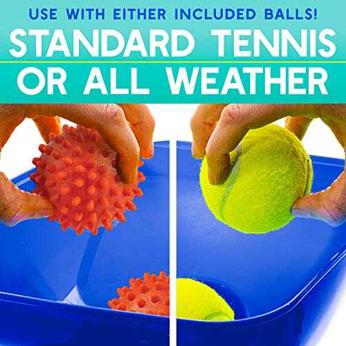 Franklin Pet Supply Co. Ready Set Fetch Automatic Tennis Ball Launcher Dog Toy - Electronic Thrower for Fetch + Playtime - Launches up to 40 Feet - Official Size - color: Blue/Black