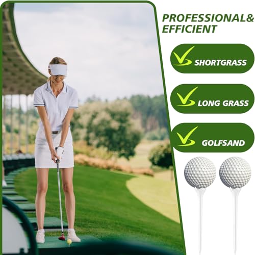 Soulchen 500 Pack 3-1/4 Inch Plastic Golf Tees - 4-Prong Curved Design for Longer Drives Low Spin & Low Friction Tees Bulk with Optimized Shaft Strength & Flexibility for Driving Range