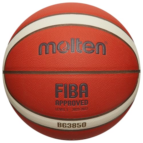 Molten BG3850 Basketball, Orange/Ivory, 6