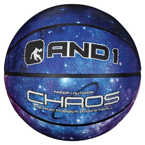 AND1 Mini Basketball Pack Set for Kids (Deflated w/Pump Included): - 7-Inch Premium Youth Size Basketballs, Easy to Grip - color: Space Series, size: 3